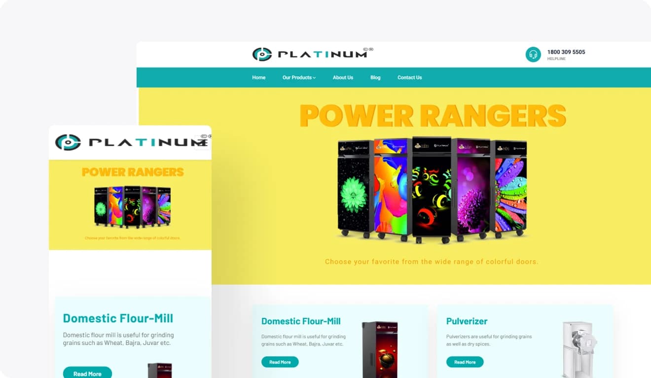 Platinum Flour Mill Web Application detail 1