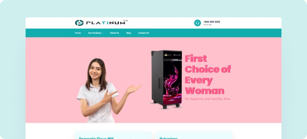 Platinum Flour Mill Web Application