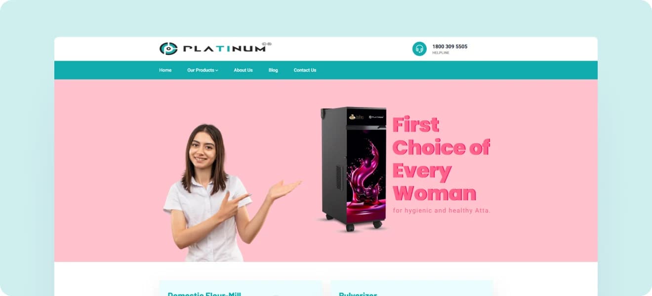 Platinum Flour Mill Web Application